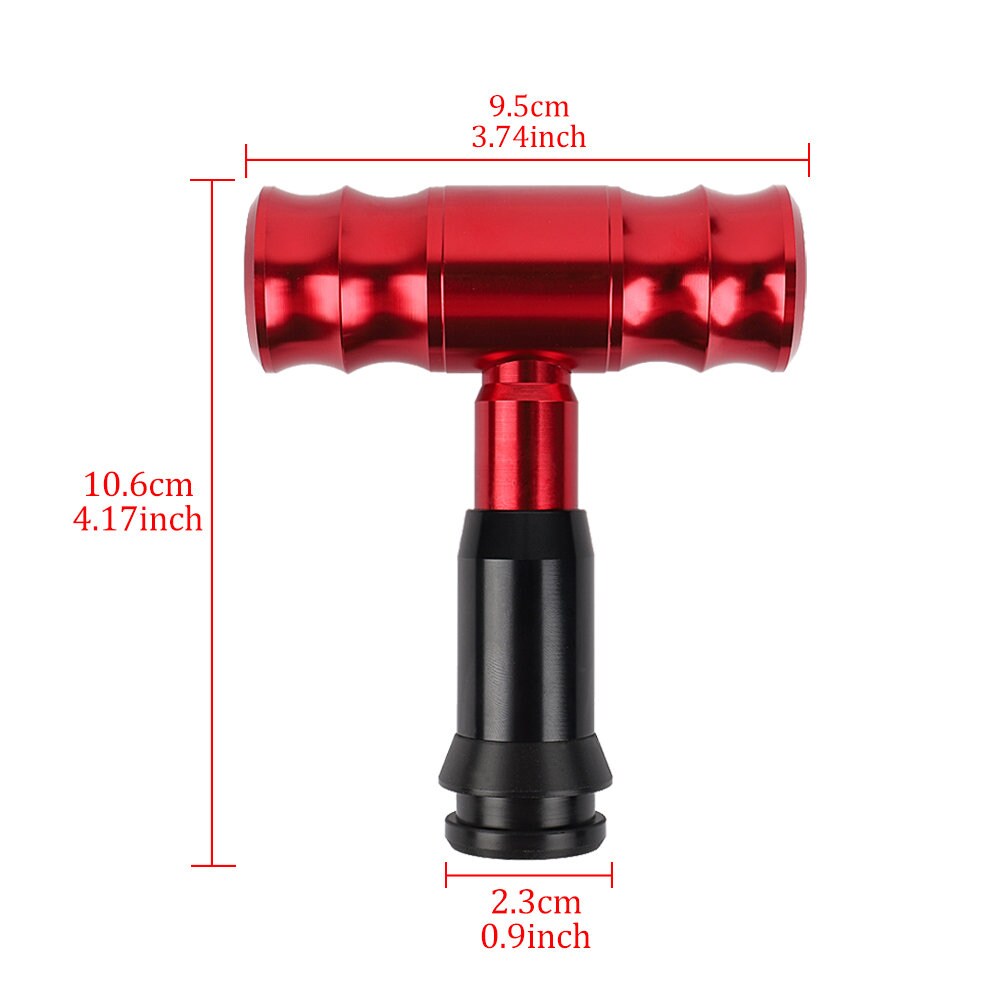 Brand New TRD Red Aircraft Joystick Automatic Car Gear Shift Knob Shifter Lever Head