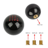 Brand New Universal 6 Speed Fuckin' Fast Round Black Ball Gear Shift Knob Lever M8 M10 M12 Thread