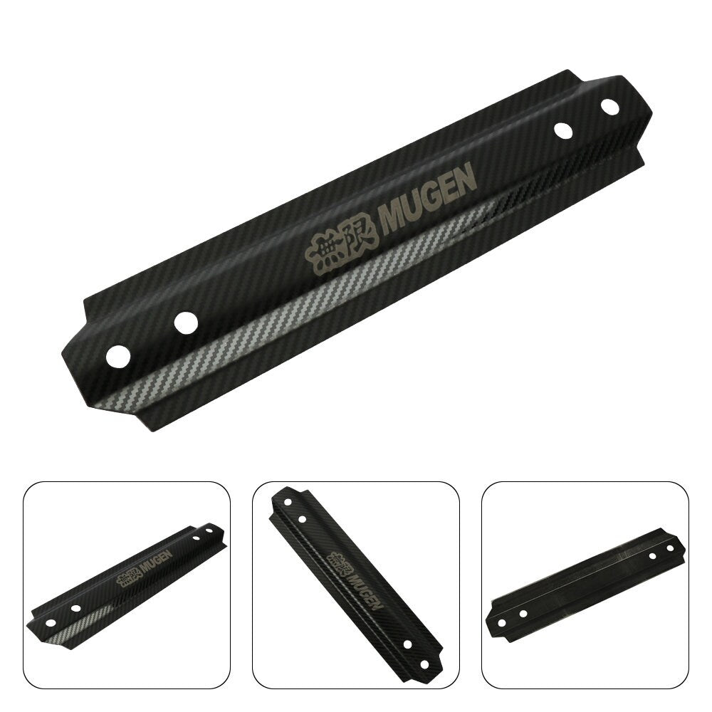 Brand New UNIVERSAL Mugen Carbon Fiber Aluminum Car Battery Tie Down Mount Bracket Brace Bar