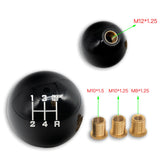 Brand New Universal 5 Speed Fuckin' Fast Round Black Ball Gear Shift Knob Lever M8 M10 M12 Thread