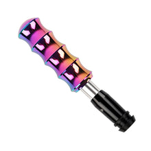 Load image into Gallery viewer, Brand New Universal V1 Bamboo Style Neo-Chrome Automatic Car Gear Shift Knob Shifter