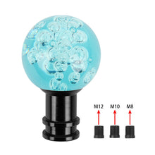 Load image into Gallery viewer, Brand New Universal Jdm Round Ball Crystal Clear Bubble Manual Car Racing Gear Shift Knob Shifter M12 M10 M8