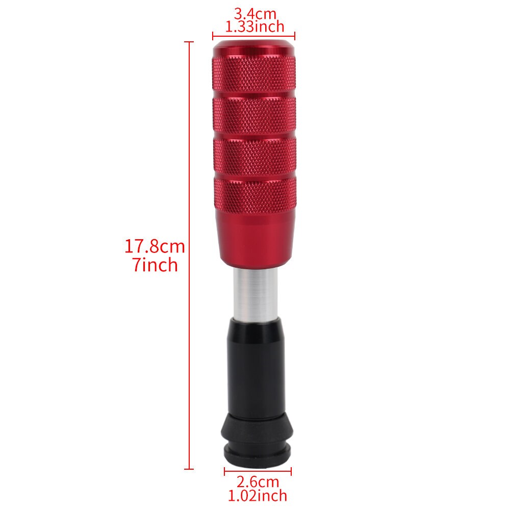 Brand New Universal Nismo Red Aluminum Automatic Gear Stick Shift Knob Shifter Lever Head