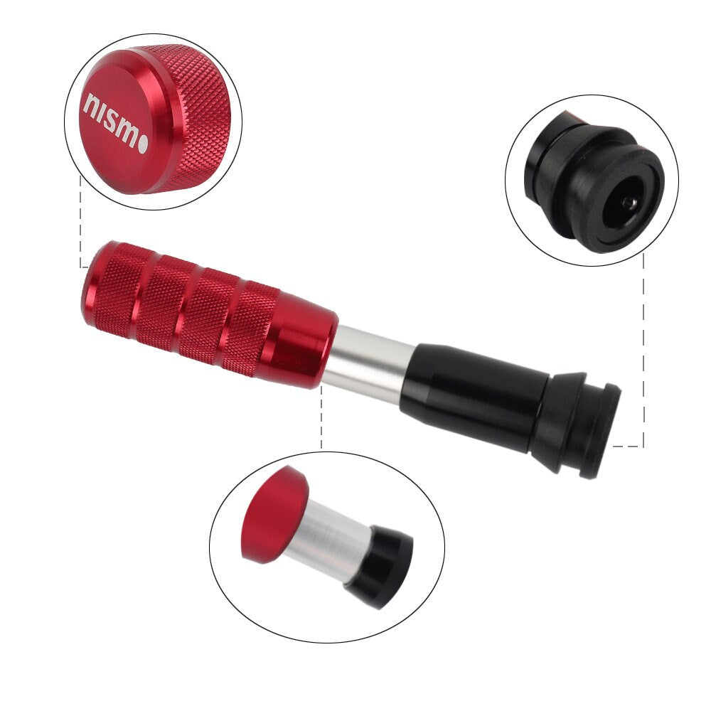 Brand New Universal Nismo Red Aluminum Automatic Gear Stick Shift Knob Shifter Lever Head