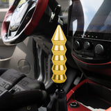 Brand New Universal V3 Bamboo Spike Aluminum Gold Manual Transmission Gear Stick Shift Knob Lever Shifter M8 M10 M12