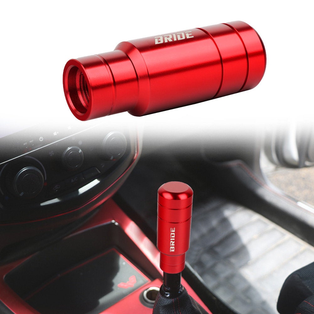 Brand New 9CM Bride Racing Aluminum Red Manual Gear Shift Knob Shifter M8 M10 M12