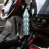 Brand New Universal V3 Bamboo Spike Aluminum Gunmetal Manual Transmission Gear Stick Shift Knob Lever Shifter M8 M10 M12