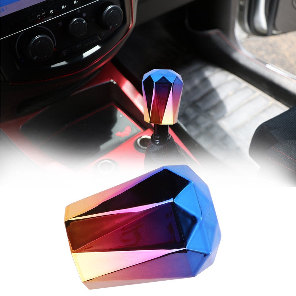 Brand New Universal VIP 60mm Diamond Burnt Blue Racing Gear Shift Knob Shifter For MT Manual M8 M10 M12