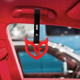 Brand New Devil Demon Broken Heart Red JDM TSURIKAWA Ring Subway Train Bus Handle Strap Charm Drift