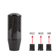 Load image into Gallery viewer, Brand New Universal V4 Black Real Carbon Fiber Car Gear Stick Shift Knob For MT Manual