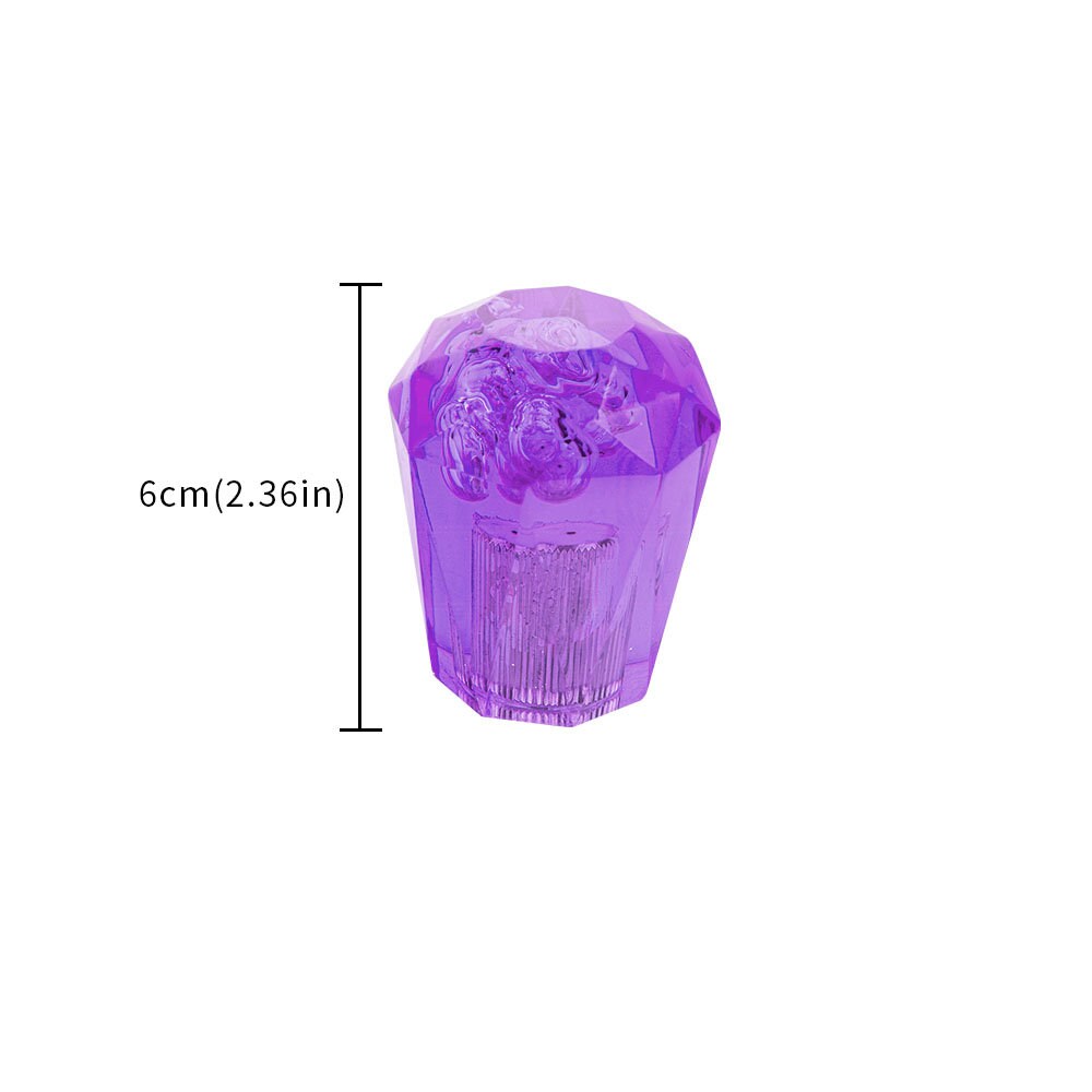 Brand New JDM Universal Diamond Crystal VIP Style Manual Shifter Shift Knob 60MM Purple