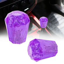 Load image into Gallery viewer, Brand New JDM Universal Diamond Crystal VIP Style Manual Shifter Shift Knob 60MM Purple