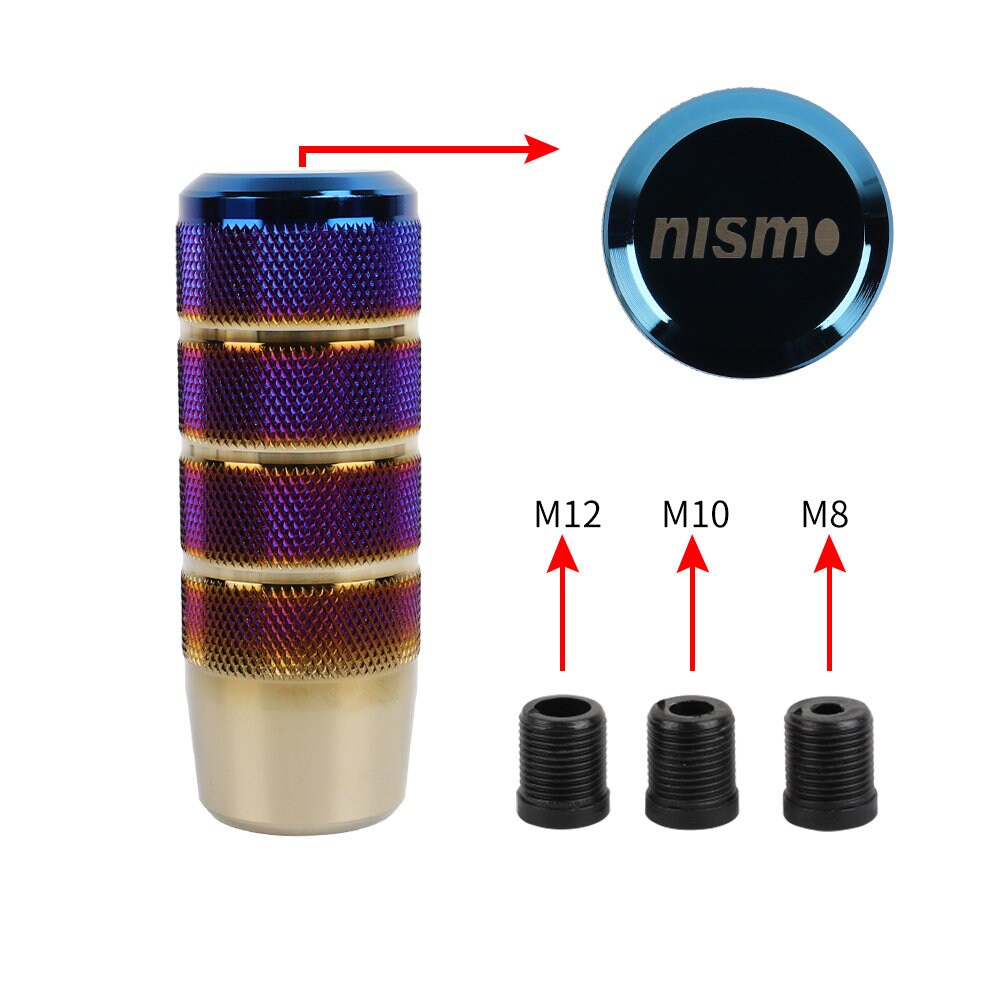 Brand New Universal Nismo Burnt Blue Aluminum Manual Gear Stick Shift Knob Shifter Lever Head