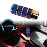 Brand New Universal Mugen Burnt Blue Aluminum Manual Gear Stick Shift Knob Shifter Lever Head