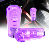 Brand New JDM Universal Diamond Crystal VIP Style Manual Shifter Shift Knob 100MM Purple