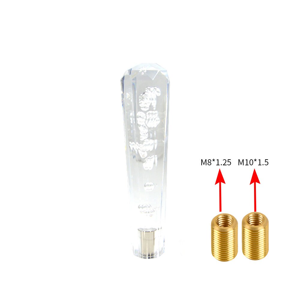 Brand New JDM Universal Diamond Crystal VIP Style Manual Shifter Shift Knob 150MM Clear