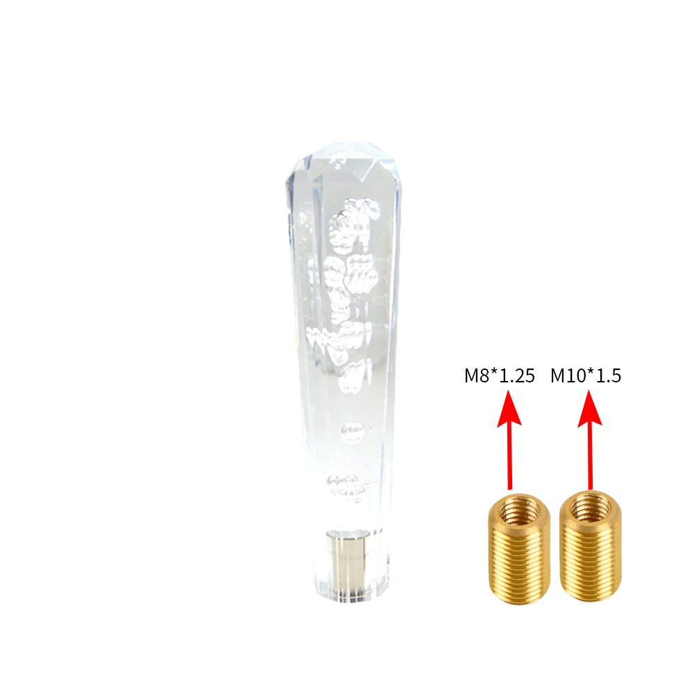 Brand New JDM Universal Diamond Crystal VIP Style Manual Shifter Shift Knob 200MM Clear