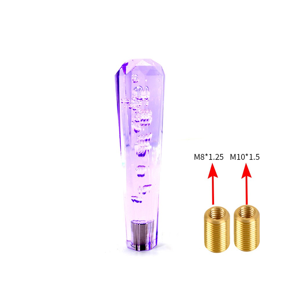 Brand New JDM Universal Diamond Crystal VIP Style Manual Shifter Shift Knob 200MM Purple