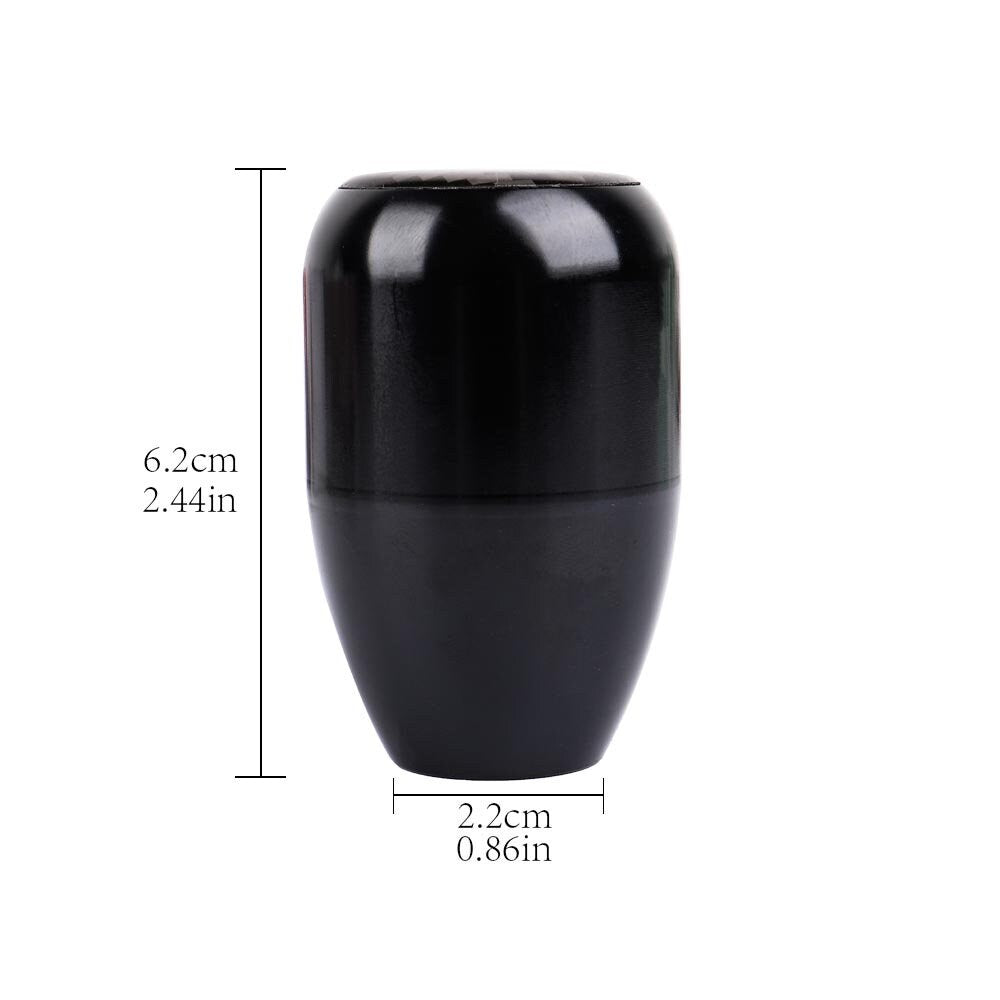 Brand New Universal TRD Carbon Fiber Sticker Aluminum Manual Gear Stick Black Shift Knob Shifter M8 M10 M12