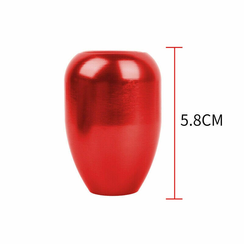 Brand New JDM Universal Mugen Carbon Fiber Sticker Aluminum Manual Gear Stick Red Shift Knob Shifter M8 M10 M12