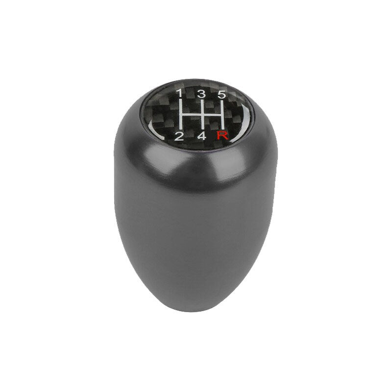 Brand New JDM Universal 5 Speed Carbon Fiber Sticker Aluminum Manual Gear Stick Black Shift Knob Shifter M8 M10 M12