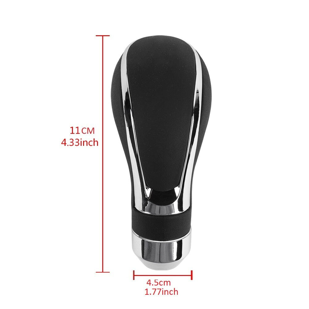 Brand New Universal Black Leather Automatic Auto Car Gear Stick Shift Knob Shifter Lever M8 M10 M12