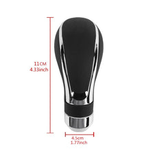 Load image into Gallery viewer, Brand New Universal Black Leather Automatic Auto Car Gear Stick Shift Knob Shifter Lever M8 M10 M12