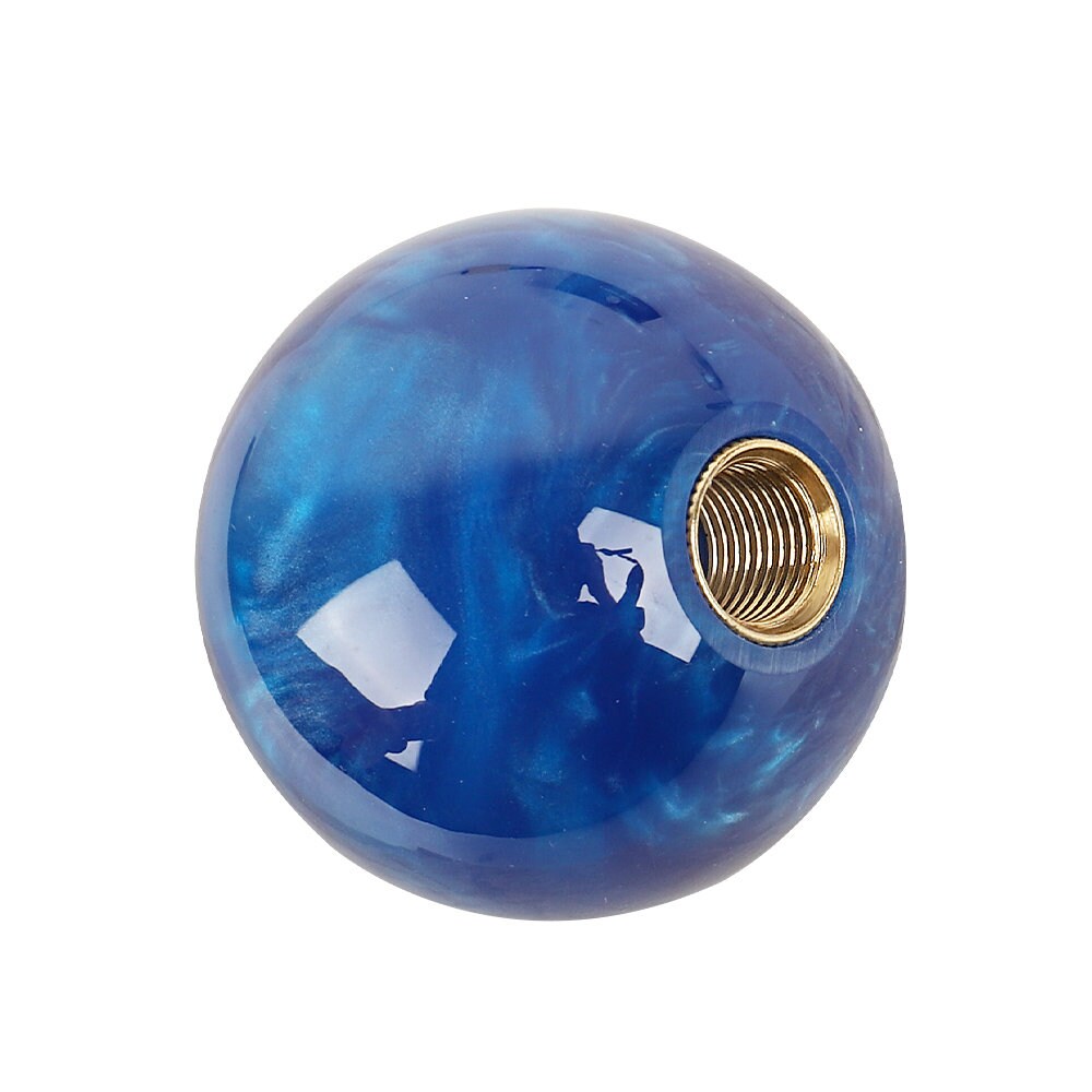 Brand New Universal Pearl Blue Round Ball Shift Knob Car Gear MT Manual Shifter M8 M10 M12