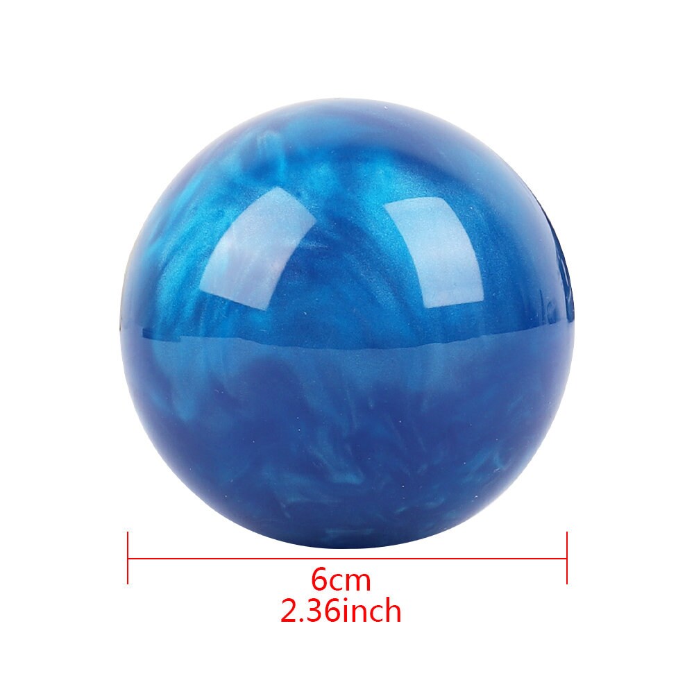 Brand New Universal Pearl Blue Round Ball Shift Knob Car Gear MT Manual Shifter M8 M10 M12