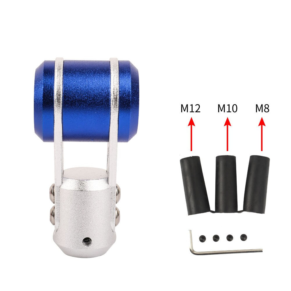 Brand New Universal Blue Aircraft Aluminum Manual Racing Gear Stick Shifter Shift Knob M8 M10 M12