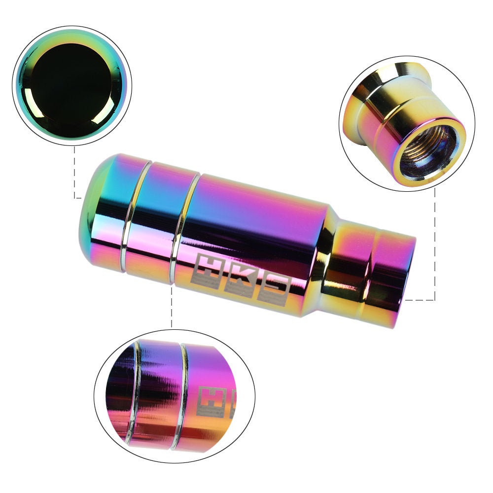 Brand New Universal 9CM HKS Aluminum Neo-Chrome Manual Transmission Car Racing Gear Shift Knob