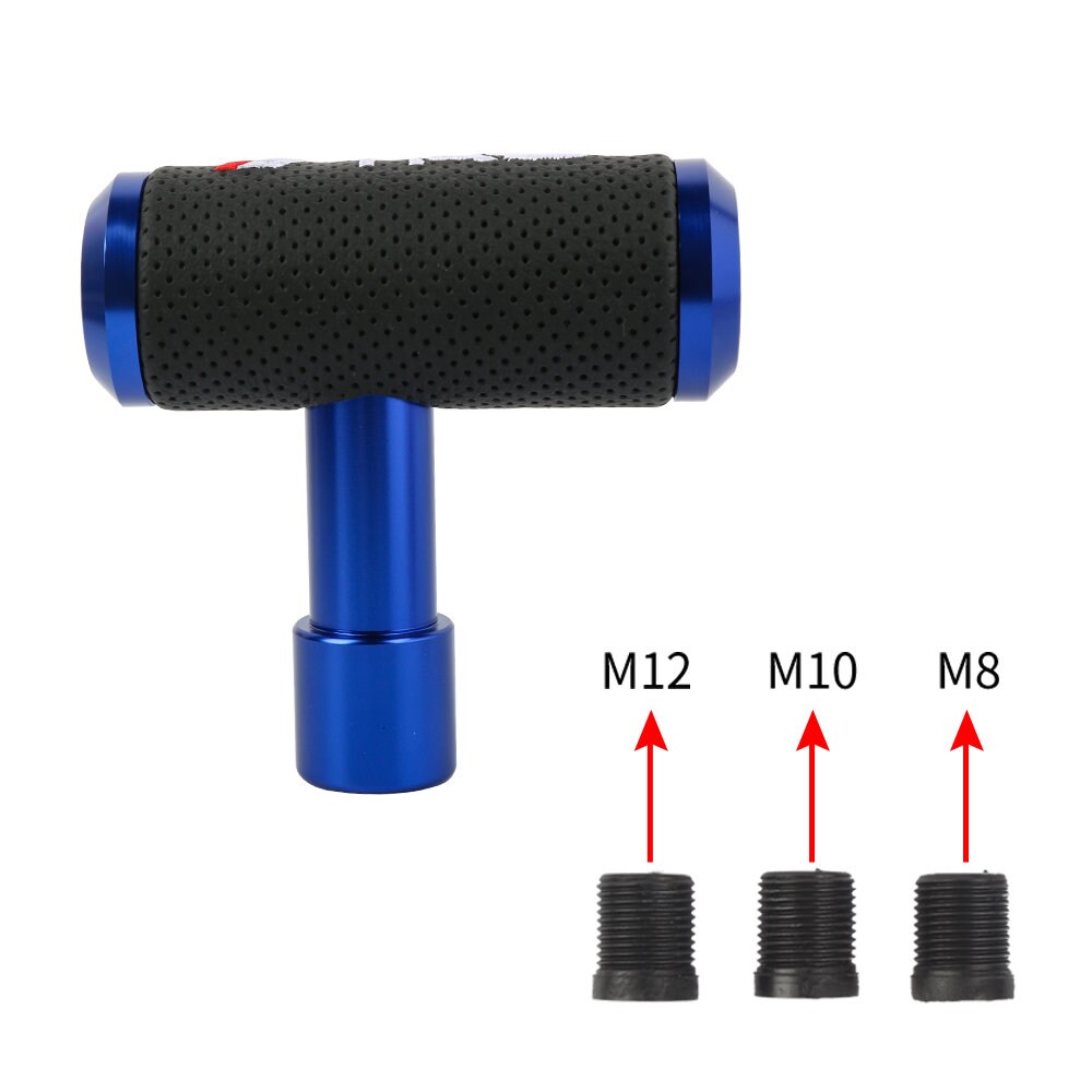 Brand New TRD Blue Leather Shift Knob Aircraft Joystick MT/AT Transmission Racing Gear M8 M10 M12