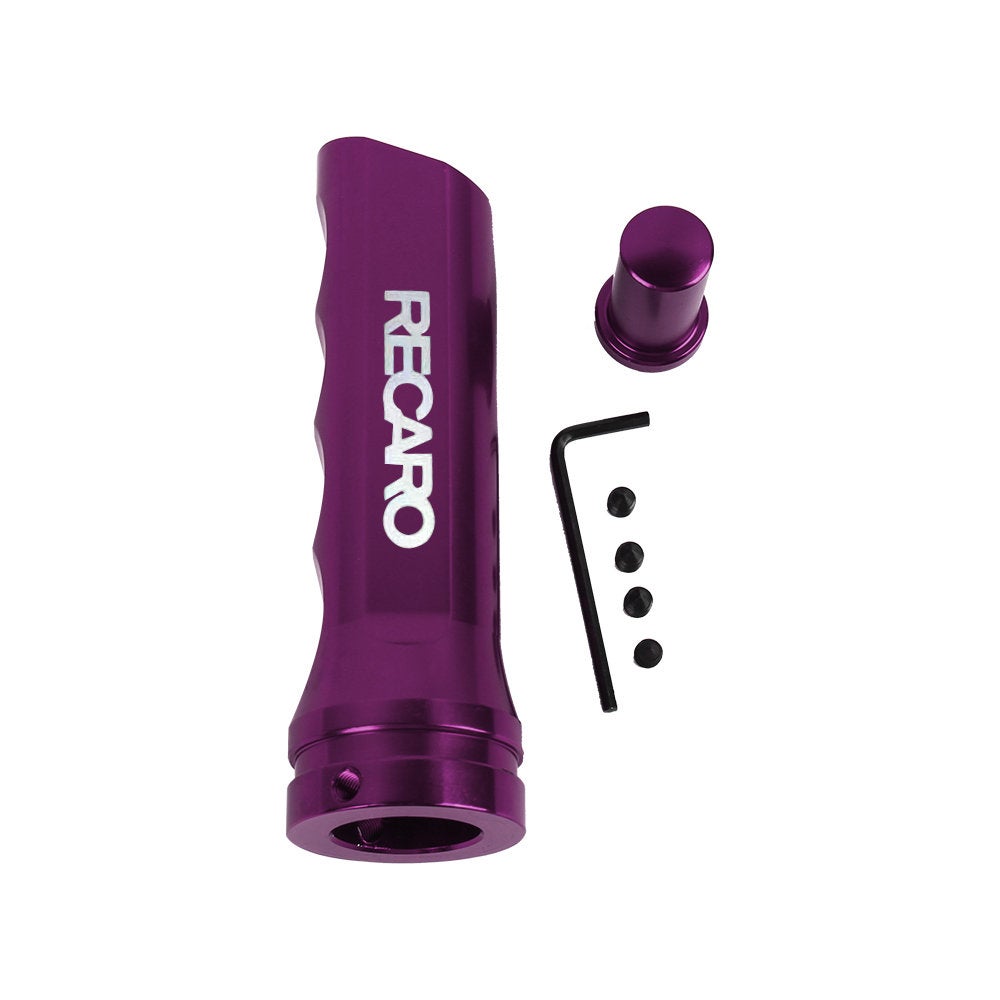 Brand New 1PCS Recaro Purple Aluminum Car Handle Hand Brake Sleeve Universal Cover For Universal