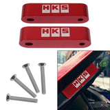 Brand New 2PCS New Red HKS JDM Hood Vent Spacer Risers JDM 90-01 Integra / 88-15 Honda Civic / 16-21 Honda Civic