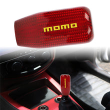 Load image into Gallery viewer, Brand New Universal V5 Momo Red Real Carbon Fiber Car Gear Stick Shift Knob For MT Manual M12 M10 M8