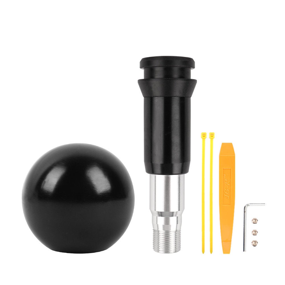 Brand New Universal TRD Aluminum Black Round Ball Automatic Gear Stick Shift Knob Shifter