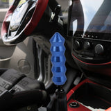 Brand New Universal V2 Bamboo Spike Aluminum Blue Manual Transmission Gear Stick Shift Knob Lever Shifter M8 M10 M12