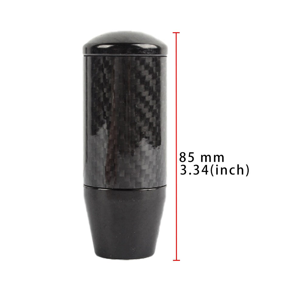 Brand New Universal V4 Black Real Carbon Fiber Car Gear Stick Shift Knob For MT Manual