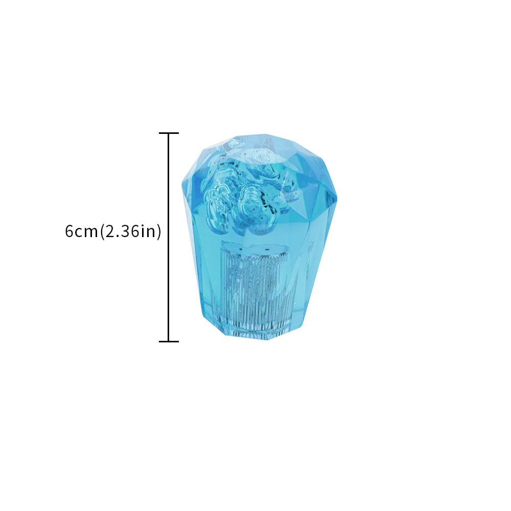 Brand New JDM Universal Diamond Crystal VIP Style Manual Shifter Shift Knob 60MM Blue