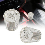 Brand New JDM Universal Diamond Crystal VIP Style Manual Shifter Shift Knob 60MM Clear