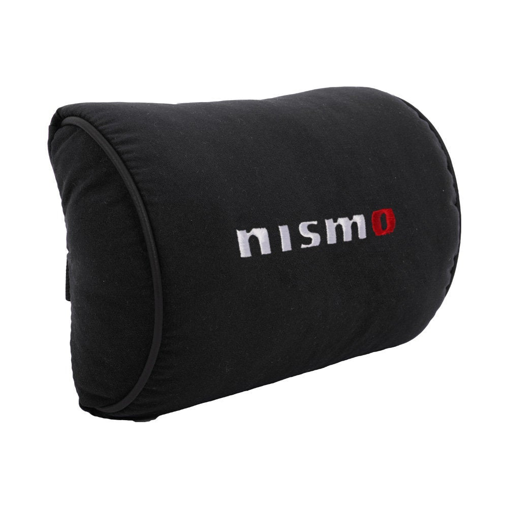 Brand New 2PCS JDM Nismo Black Fabric Material Car Neck Headrest Pillow Fabric Racing Seat