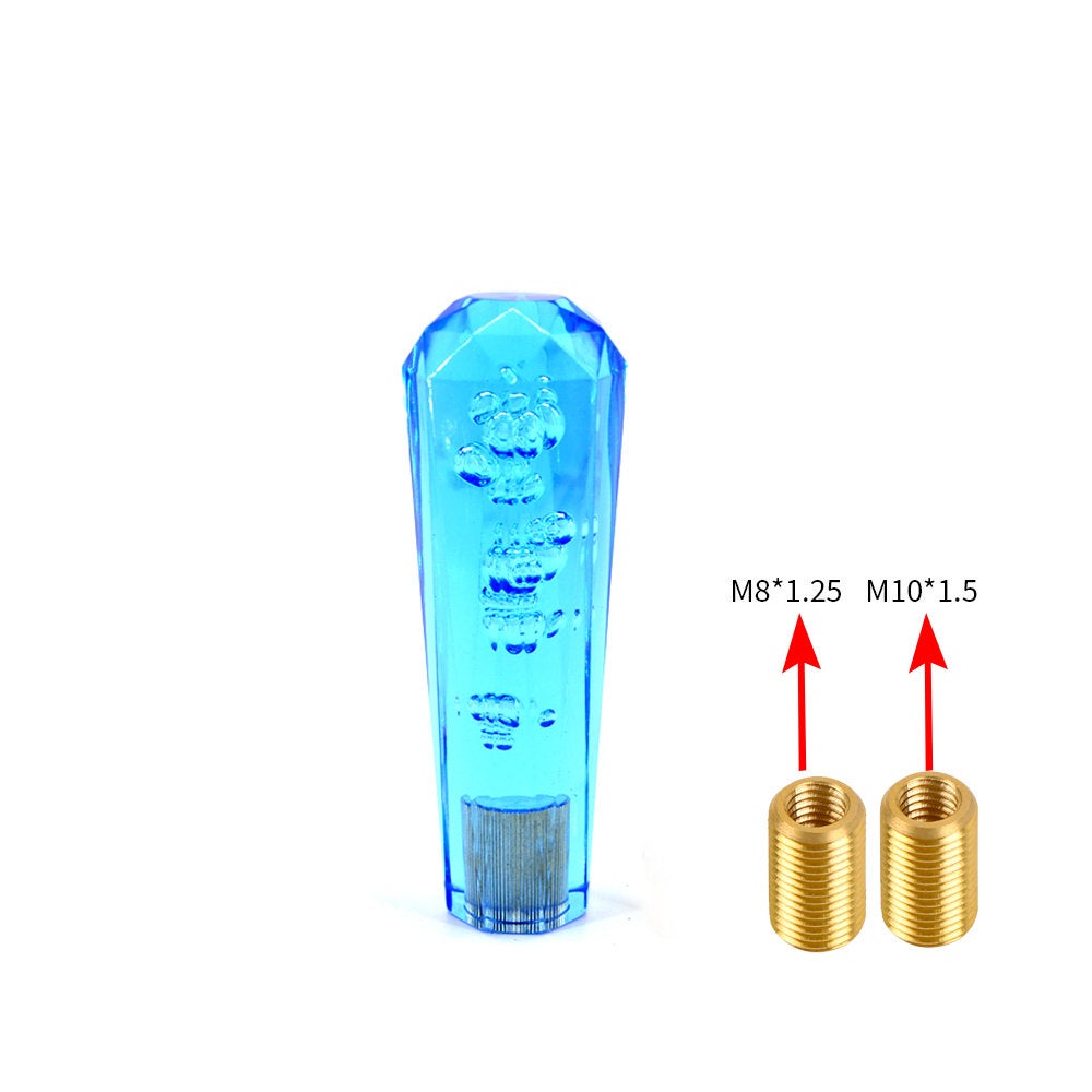 Brand New JDM Universal Diamond Crystal VIP Style Manual Shifter Shift Knob 150MM Blue