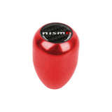 Brand New JDM Universal Nismo Carbon Fiber Sticker Aluminum Manual Gear Stick Red Shift Knob Shifter M8 M10 M12