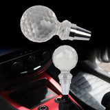 Brand New Universal Clear Aluminum Car Manual Gear Shift Knob Lever Shifter Golf Ball Shape M8 M10 M12