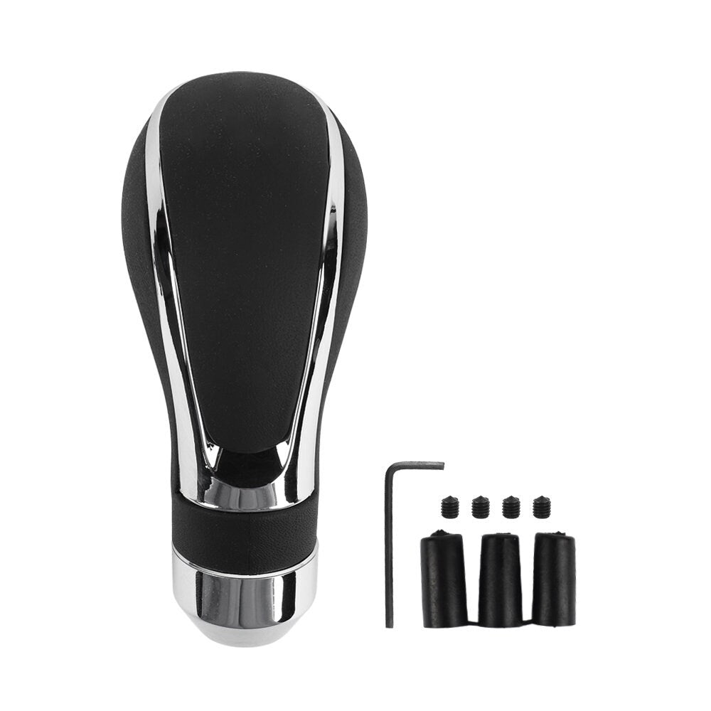 Brand New Universal Black Leather Automatic Auto Car Gear Stick Shift Knob Shifter Lever M8 M10 M12