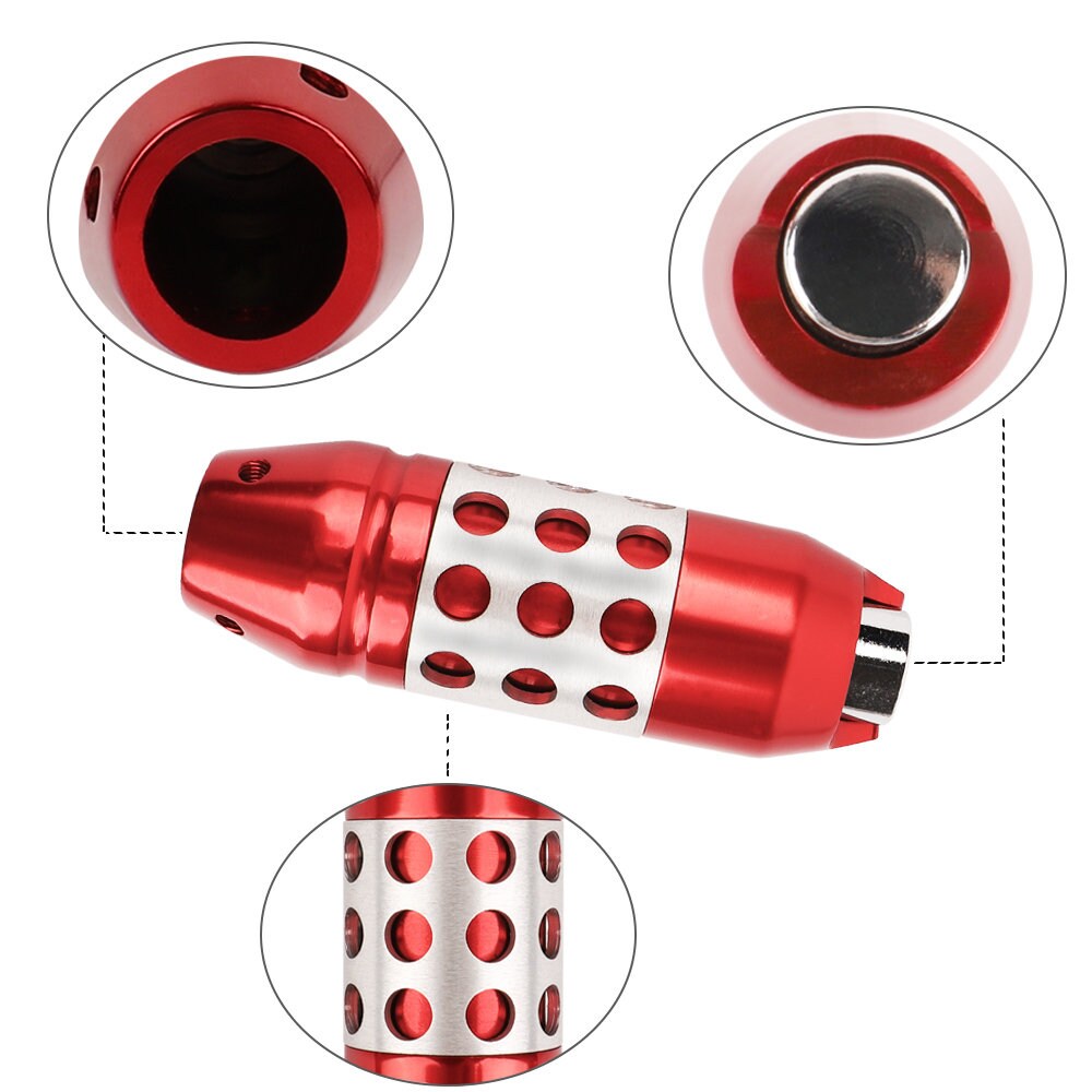 Brand New Universal Red Aluminum Universal Automatic AT Transmission Car Racing Gear Shift Knob Lever Shifter M8 M10 M12