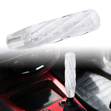 Load image into Gallery viewer, Brand New Universal VIP 200mm Transparent Manual Clear Twist Crystal Bubble Racing Gear Shift Knob M8 M10 M12