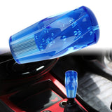 Brand New Universal VIP 100mm Transparent Manual Blue Twist Crystal Bubble Racing Gear Shift Knob M8 M10 M12