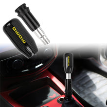 Load image into Gallery viewer, Brand New Universal MOMO Black Real Carbon Fiber Automatic Gear Shift Knob Shifter Lever