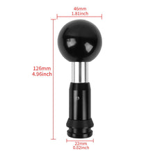 Load image into Gallery viewer, Brand New Universal TRD Aluminum Black Round Ball Automatic Gear Stick Shift Knob Shifter